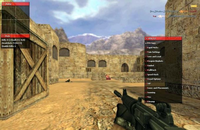 Fighter FX 7.2 hack for CS 1.6