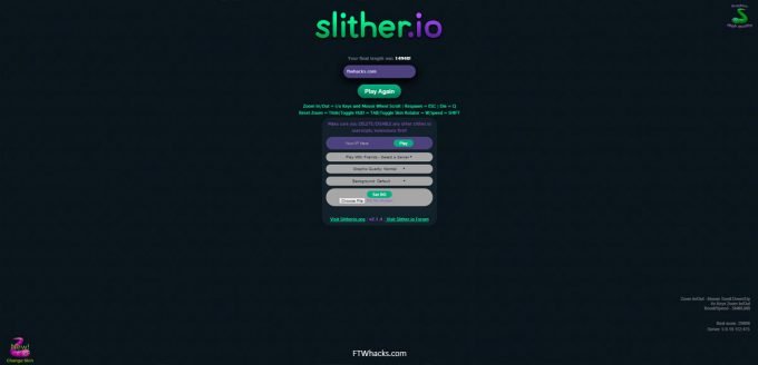 Slither.io mods, hacks, cheats, skins and extensions